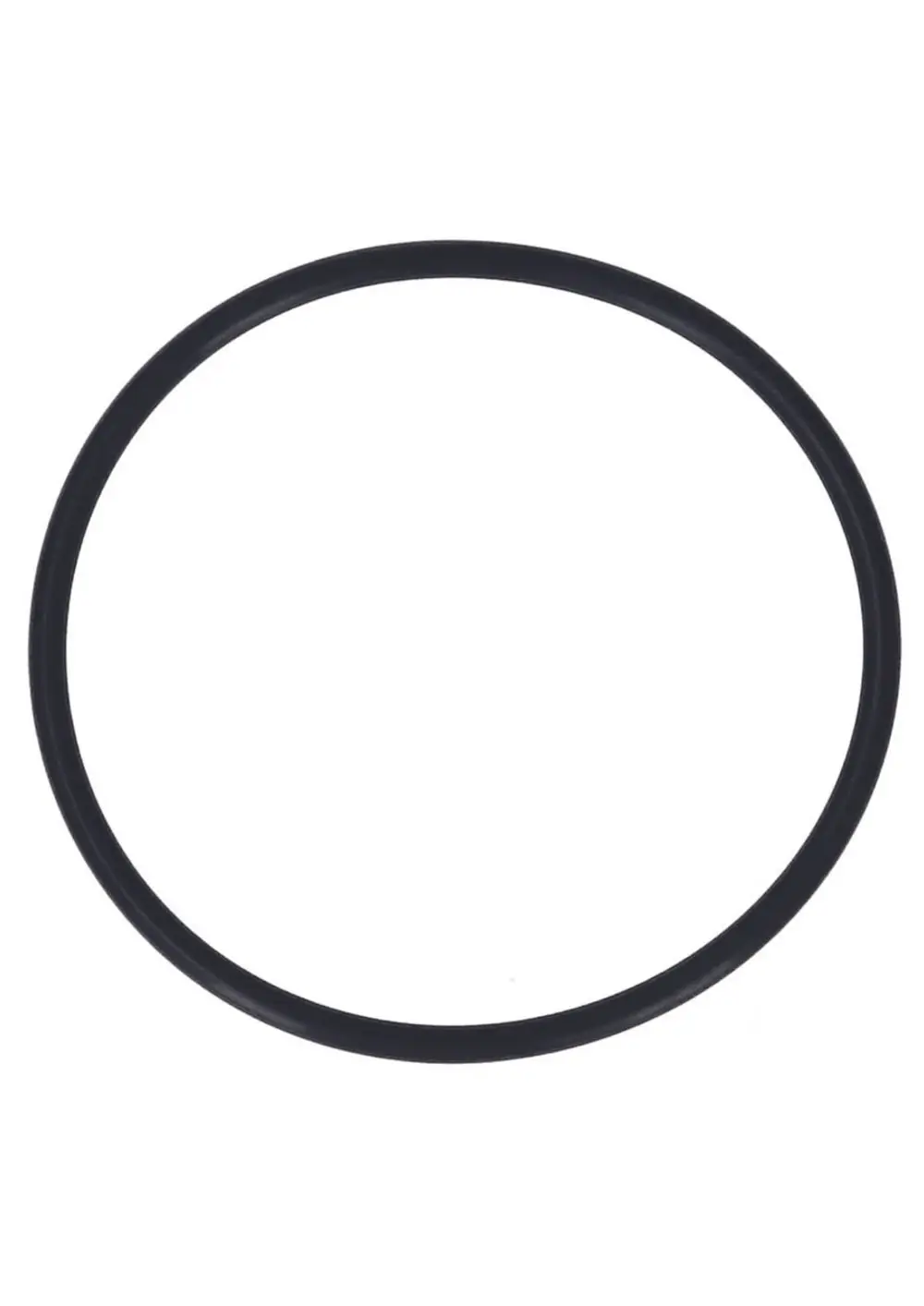 Schwarze Dichtung in Ringform, geeignet für verschiedene Anwendungen, möglicherweise als Ersatzteil von Judo für spezifische Rohrsysteme.
